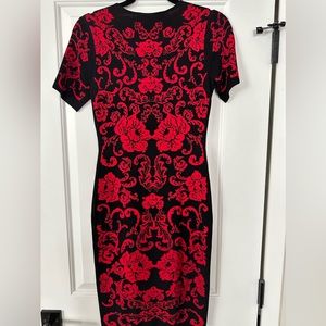 Red and black Cynthia Steffe dress. Size small. Worn once, excellent condition
